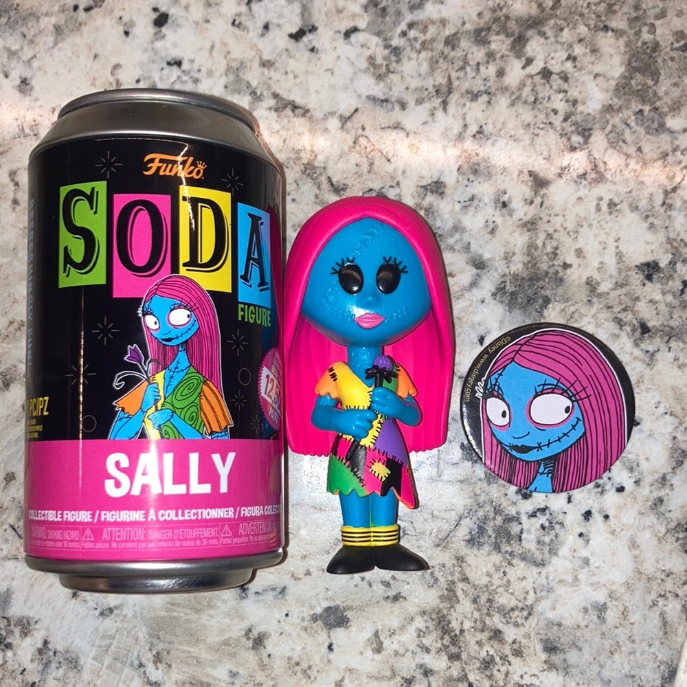 Funko Soda Sally Black Light Soda Vinyl Figure Common Opened NBC Disney